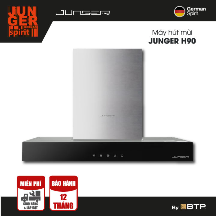 Máy hút mùi Junger H90 - Công suất hút 1600m3/h - Miễn phí lắp đặt toàn quốc