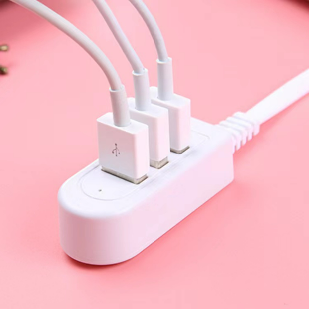 ALLAN USB Hub 2.0 3 Port 3 HUB usb data limit and FAST charging cable ...