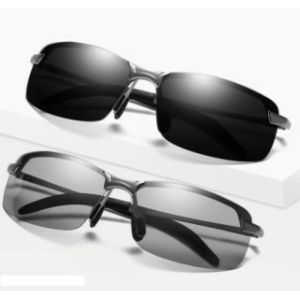 Kacamata Hitam Polarized Photochromic Pria Kacamata Anti Silau Siang Malam UV protection