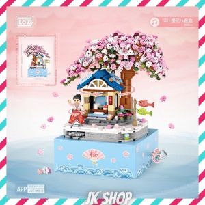 ⚠️现货⚠️ReadyStocks LOZ Music Box toys 俐智LOZ1221 樱花 积木旋转 音乐盒 拼插积木创意礼品