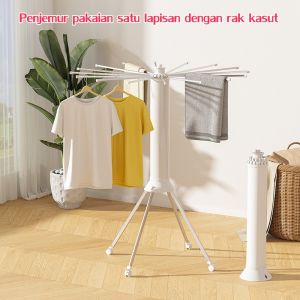 Multilayer Retractable Clothes Drying Rack Octopus Clothes Laundry Portable Indoor Balcony Hanging Rack