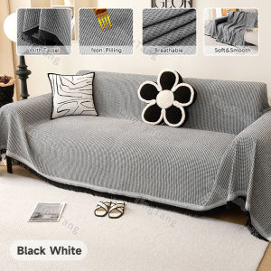 〖Fast Ship〗Nordic Sofa Cover Waffle Weave Blanket Living Room Decor Cushion Leisure Blanket and Bedspread Dust Cover For Multiple Use
