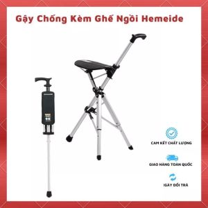 Gậy chống cho người già thông minh có thể mở ra thành ghế Hemeide  gậy chống batooong cho người già gậy đi phượt