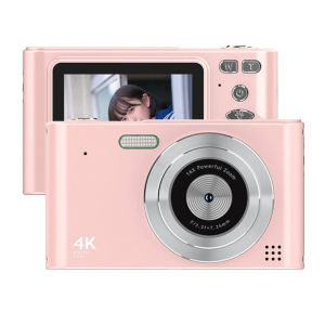 CLUBLU Máy Ảnh H15 CCD Kỹ Thuật Số Mini 4K Video 48MP 16x Zoom Chống Rung Cho Học Sinh Du Lịch Retro