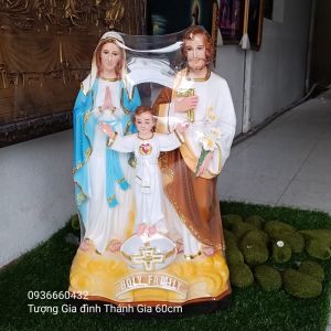 TƯỢNG THÁNH GIA THẤT 65CM MÀU XANH TƯỢNG GIA ĐÌNH THÁNH GIA CÔNG GIÁO