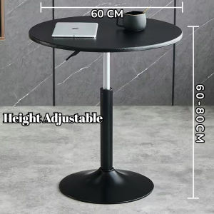 【COD】Round Coffee Table Center Table for Living Room High Bar Table Adjustable Dining Table Side Table