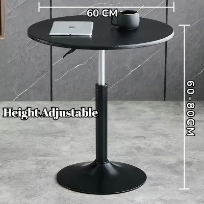 Round Coffee Table Center Table for Living Room High Bar Table Adjustable Dining Table Side Table