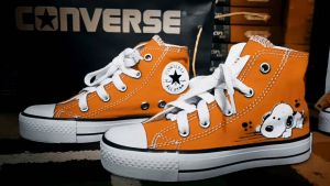 Sepatu Anak Snoopy Tinggi. Karakter Kartun Lucu imut&Keren.Size 21-30