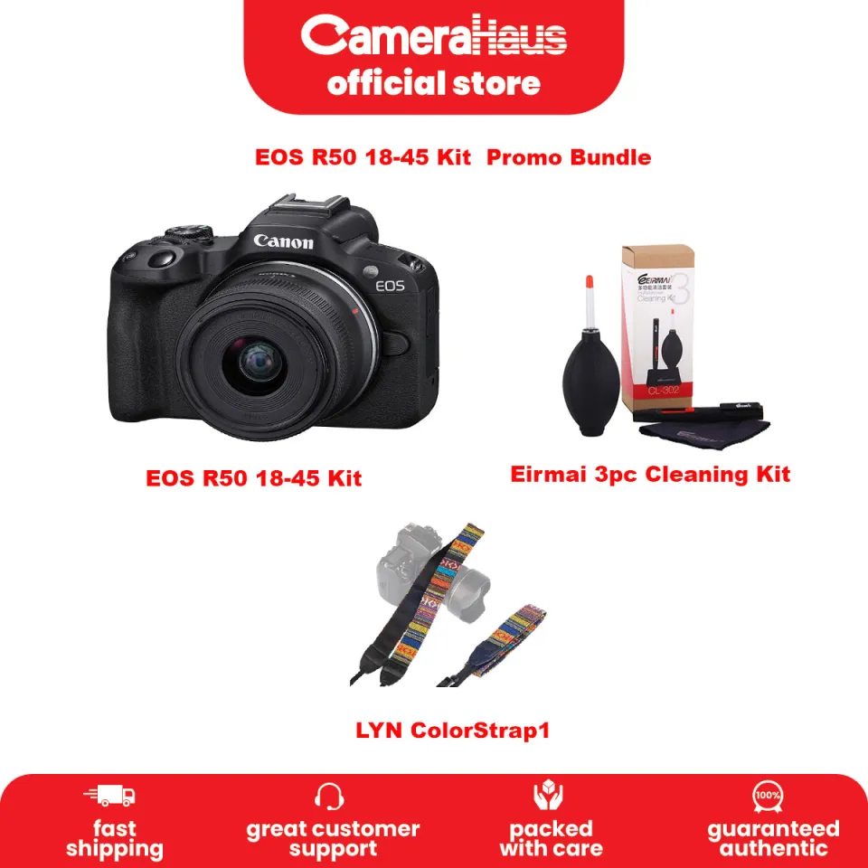 Canon EOS R50 Mirrorless Camera with 18-45mm Lens