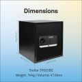 Yale Stellar 390/DB2 Large Security Safe - Biometric - Digital Pad - 2x Override Keys - USB Port For Emergency Power. 