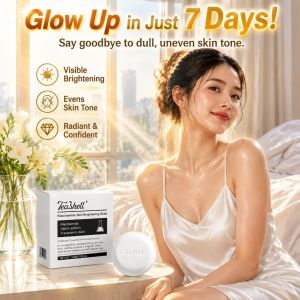 ✨ Japanese Korean Style Brightening Soap/Niacinamide Soap For Combination Skin/Daily Gentle Facial Cleansing Bar/Oil Control/Cleanse Dirt/Brighten And Moisturize/ Niacinamide Brightening Soap