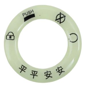 【Pphha】3Pcs Car Luminous Ignition Keyhole Sticker Motorcycle Electric Vehicle Glowing Ring 3D Decal Fluorescent Key Hole Decoration