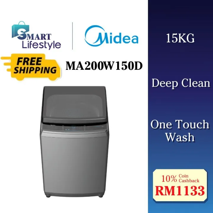 COD[FREE SHIPPING] Midea Inverter Top Load Fully Washer (15KG ...