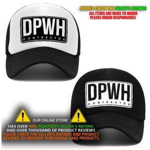 DPWH Contractor Cap Mesh Cap Snap Back Trucker Cap For Men & Women Power