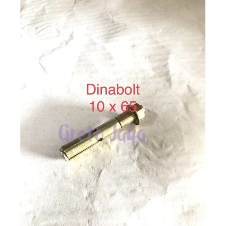 ( 10 x 65 ) Baut Beton Dinabolt M10 Dinabol M 10 Dynabolt Tembok 10x65 ...