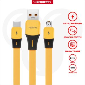Kabel Data Realme YS21 SUPERDART SUPERVOOC Fast Charging Type C Micro USB cas charger VOOC original