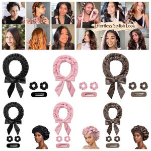 STARGOODS DIY Hair Curlers Kit Wave Former with Styling Clips No Heat Curler Portable Hair Styling Tool Magic Hair Rollers Sleeping