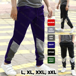 Celana Jogger Training Kombinasi Premium Katun Baby Terry / Joger Pria wanita Exclusive / Celana Panjang / Celana Panjang Babyterry