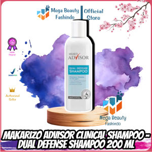 Makarizo Advisor CLINICAL SHAMPOO - Dual Defense Shampoo 200ml | Non SLS | Anti Ketombe | Rontok