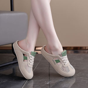 [Free Shipping] 2026 Summer New Breathable Hollow Mesh Shoes For Women Casual Shoes Versatile Flat-Toed Closed-Toe Sandals Mesh Shoes K3907
