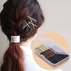 COD]Ready Stock 150 Pcs/Box Metal Hair Clips for Wedding Girls Hairpins Barrette Curly Wavy Grips Hairstyle Bobby Pins Hair Styling Accessories