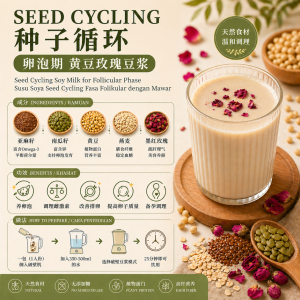 Seed Cycling Follicular Phase Red Bean Blood Nourishment Soy Drink | Supports Estrogen Balance & Egg Quality Ovulation & Fertility Support