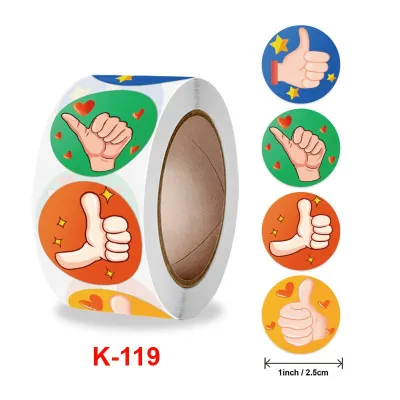 Cuộn 500 tem Sticker Khen thưởng cho bé mẫu mới 1 - 2.5cm