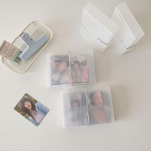 WENQI ฝ้าโปร่งใส ผู้ถือ photocard เกาหลี บัตรภาพไอดอล ฝาครอบการ์ด PP ตัวป้องกันการแสดงผลบัตรไอดอล ที่แสดงรูปภาพแบบ1-3in สไตล์เกาหลีแบบ กรอบรูปโฟโต้การ์ด ID กล่องเก็บนามบัตร