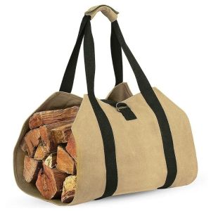 RGFV Oxford Cloth Firewood Bag Large Capacity Foldable Carry Storage Bag High Quality Supersized Logging Tote Bag Camping