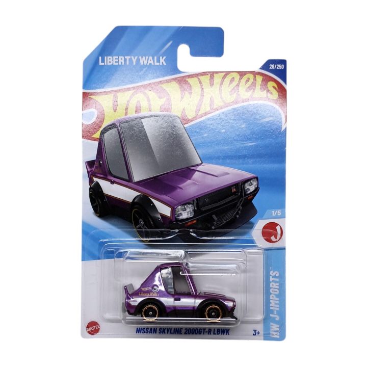 Hot Wheels Nissan Skyline 2000GT-R LBWK Viola Metallizzato – HW J-Imports 1/64 (Mattel 2025)