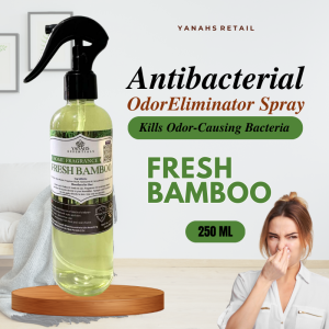 Fresh Bamboo Air Freshener Spray | Antibacterial Room Toilet & Fabric Deodorizer
