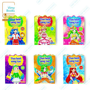 Sách - Dán Hình Sáng Tạo - Trang Phục Công Chúa (Bộ 6 Cuốn)