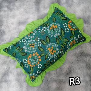 MBS Set B Sarung Bantal Ropol Kain Cotton Tebal Pillowcase Floral Design 16 x 24 Inch R1-R12 Bunga Cantik Keselesaan