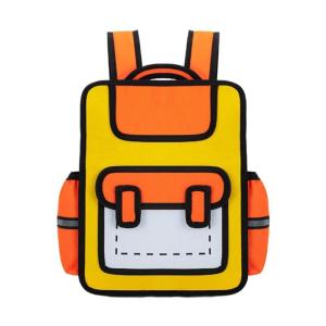 Creative Cartoon 3D Backpack for Children Anime Style Daypack Casual Book Bags for School and Short Travels