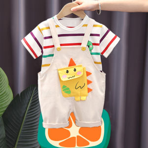 Bộ Đồ Ngắn Tay Mùa Hè Cho Bé Trai Áo Polo Cotton Phong Cách Mới Mùa Hè Bộ Hai Món Thoải Mái Phiên Bản Hàn Quốc Ngắn Tay