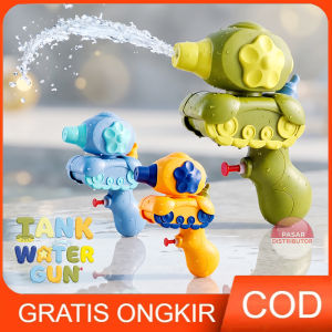 Mainan Anak MINI CARTOON TANK WATER GUN Tembakan Air Gun Transport