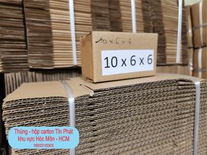 Size 10 x 6 x 6 com bo 50  hộp carton gói hàng