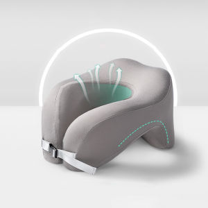 Ginca Travel Pillow U-Shape Pure Memory Foam Neck Pillow For Airplane Office Nap Cervical Pillows Flight Sleeping Head Neck Support