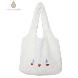 【Hàng mới】túi Xách Tote lông mịn hoạt hình Túi Đeo Vải bằng vải bông nữ túi xách mềm mại đa năng Túi hobo cô gái giản dị phong cách