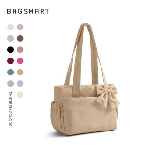 BAGSMART กระเป๋าแฟชั่นใหม่ Tote Bag ผู้หญิงกระเป๋าไหล่สลิงสไตล์สำหรับแล็ปท็อป 13 "เหมาะสำหรับการออกกำลังกายท่องเที่ยว