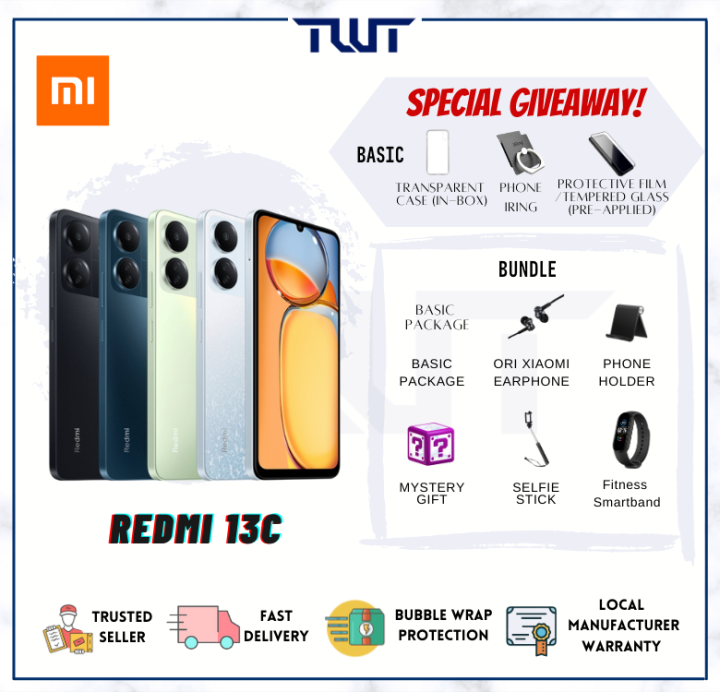 Ready Stock Redmi 13c 6gb128gb Original 1 Year Xiaomi Malaysia Warranty Lazada 5474