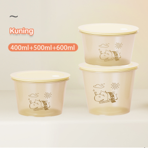 Momosee Toples Plastik 3in1 Set Portable Food Container MPASI Kotak Penyimpan Makan Suhu Dingin CJ18