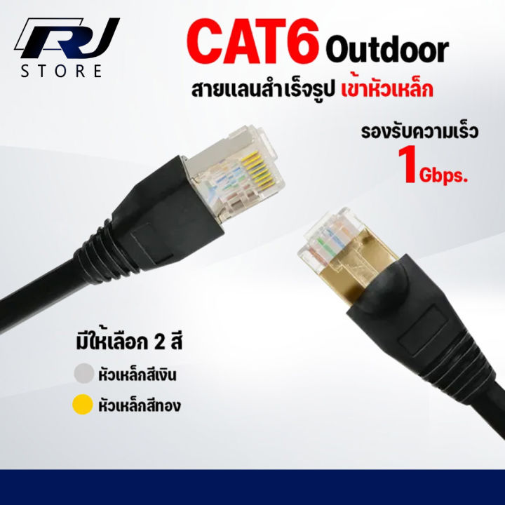 สายแลน Cat6 outdoor Ethernet Cable RJ45 Cat6 สายแลนเน็ต สายเเลภายนอก ...