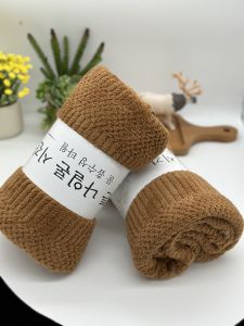 Khăn tắm lông cừu cao cấp Hạt gạo KT 70x140cm