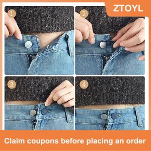 【ZTOYL】 1Pcs Pants Extender Buttons 15mm 18mm Flexible Waist Extenders For Jeans Pants For Women Men Pregnancy Jeans Skirt
