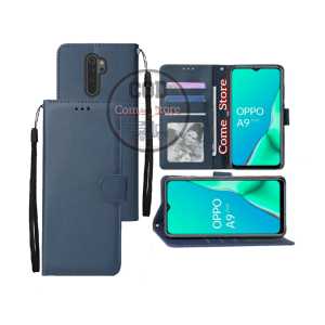 Casing Dompet Untuk Oppo A9/A5 2020 Case Wallet Flip Cover Leather Premium Sarung Buku Hp