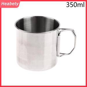 Heabety  1PC thép không gỉ gấp xử lý Cup xách tay Carabiner cup ngoài trời cắm trại cup Đối với trang chủ ngoài trời cắm trại phụ kiện