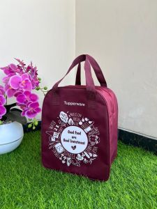 Go Green Lunch bag Tupperware zipper bunga es