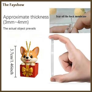 [The Fayshow] Coigi 2025ตามปฏิทินจุตินับถอยหลัง24วันพร้อมเครื่องประดับขนาดเล็กรูปสุนัขน่ารักชุดตกแต่งคริสต์มาสธีมสุนัขสำหรับตกแต่งบ้าน