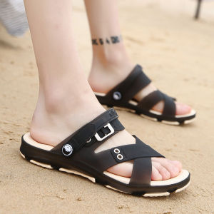 Dép Xăng Đan Nam Quai Chéo Đế Êm Chống Trượt Chống Nước Đi Biển Thời Trang Mới